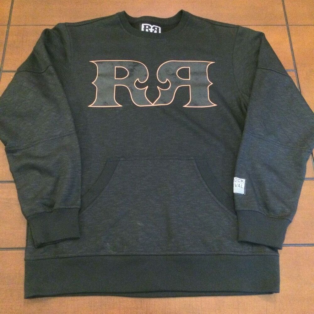 Rock and Revival double R pullover sweatshirt black medium